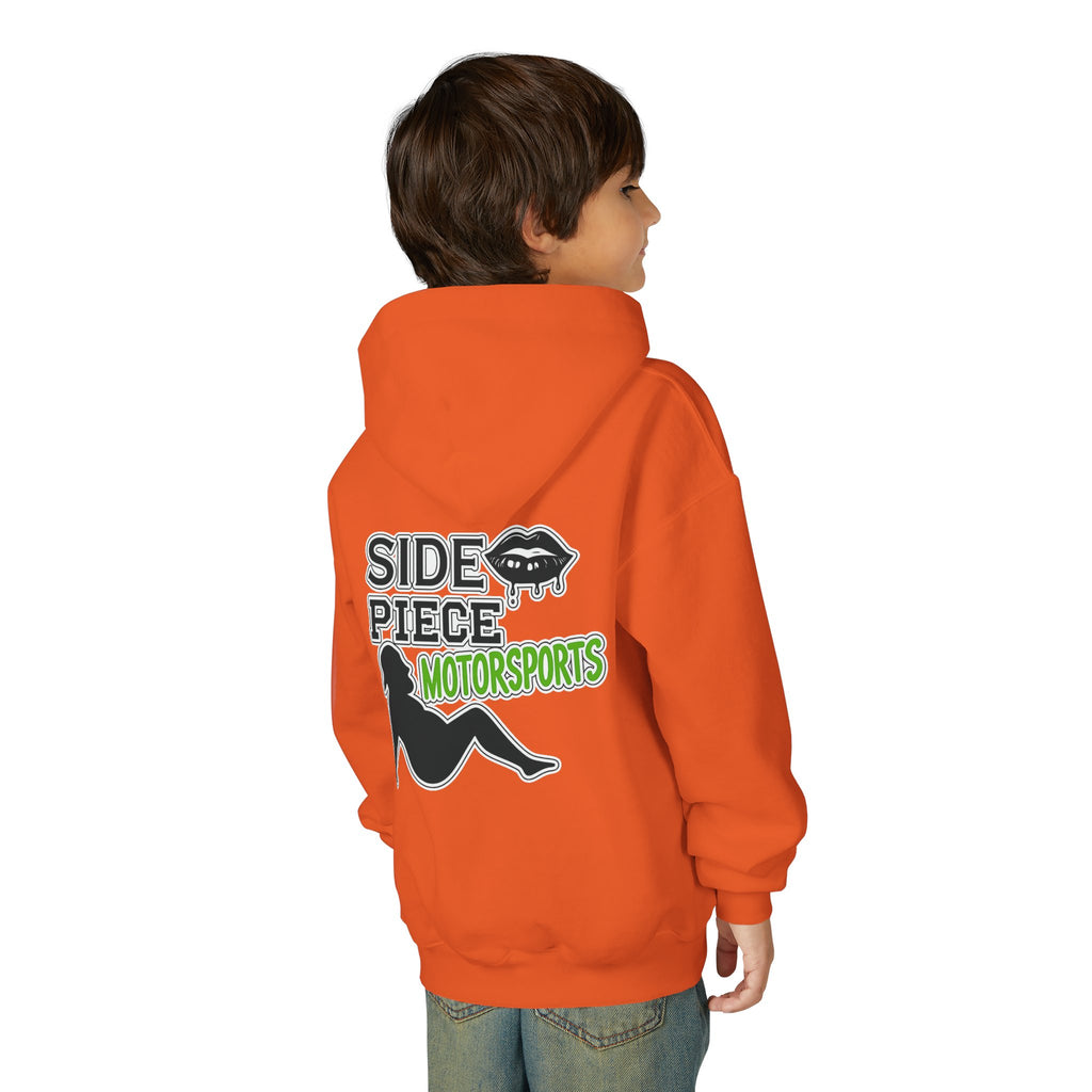 Side Piece Motorsports Youth Hoodie — Racing Logo Pullover