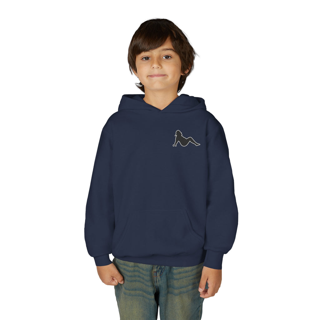 Side Piece Motorsports Youth Hoodie — Racing Logo Pullover