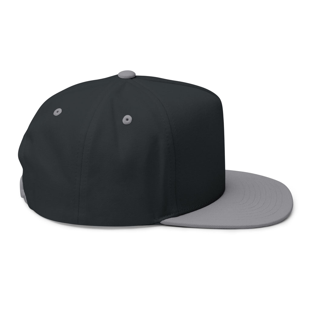 Flat Bill Cap — "Side Piece MotorSports" Embroidered Trucker Hat