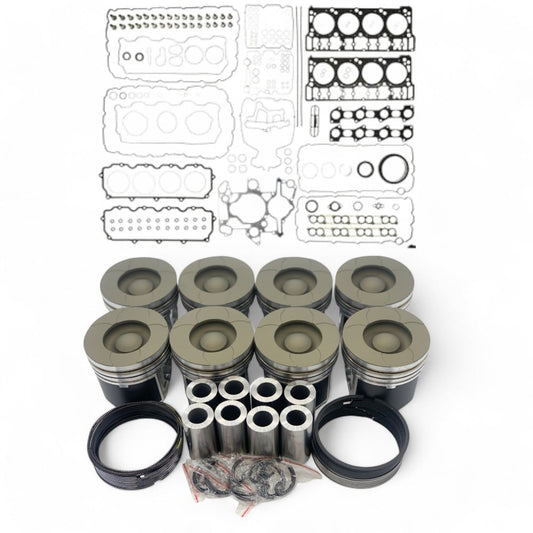 6.0L Powerstroke Diesel Coated Piston Set with Gasket Kit