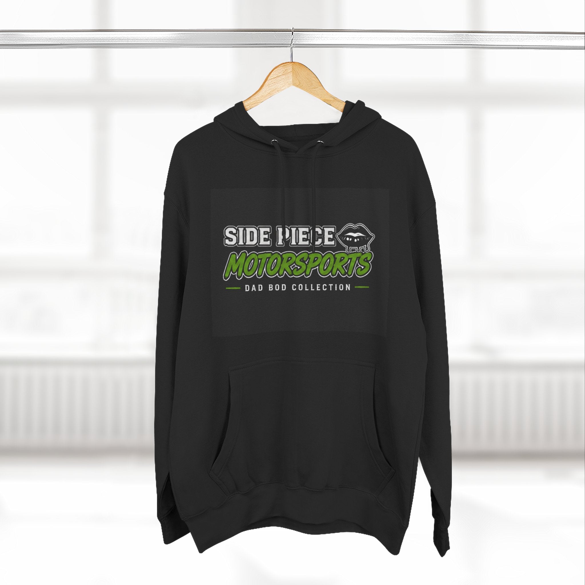 Side Piece Motorsports Fleece Hoodie — Racing Logo Pullover