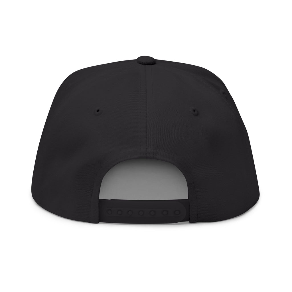 Flat Bill Cap — "Side Piece MotorSports" Embroidered Trucker Hat