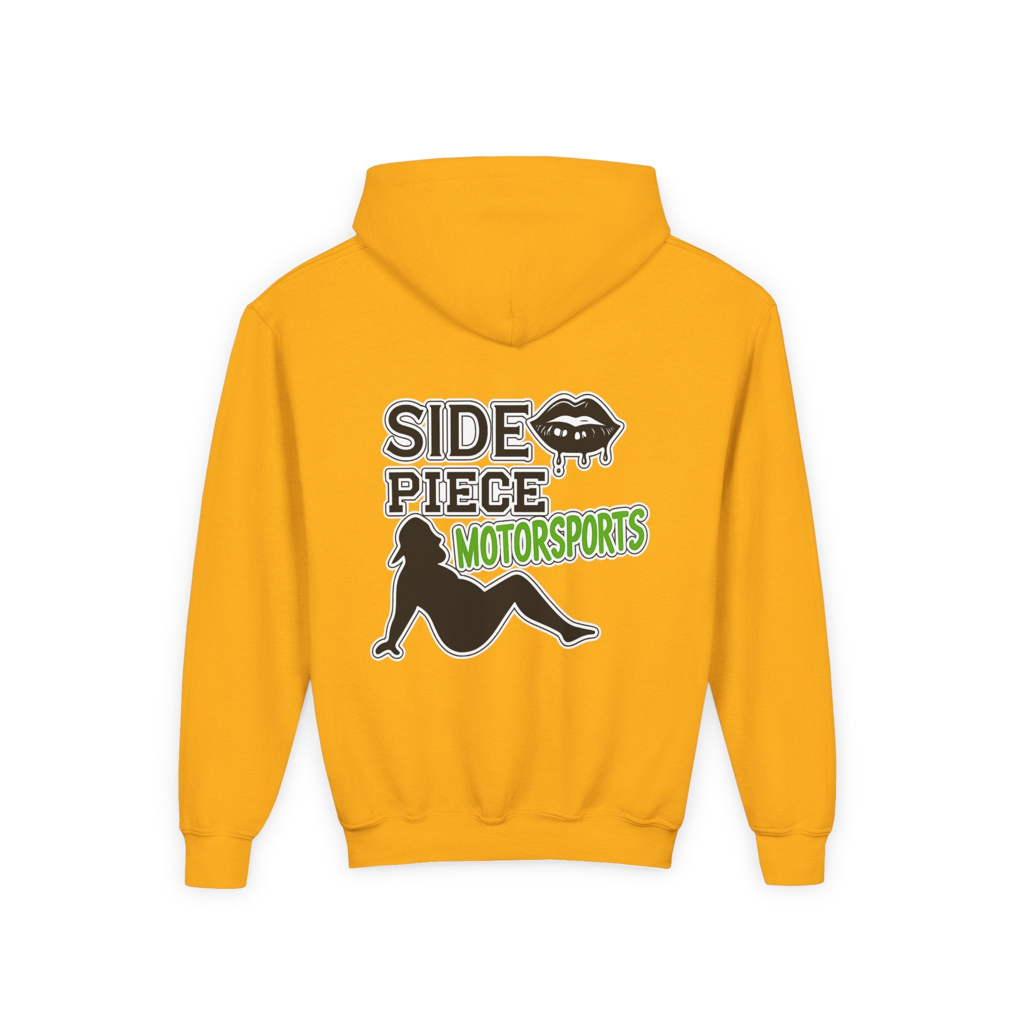 Side Piece Motorsports Youth Hoodie — Racing Logo Pullover
