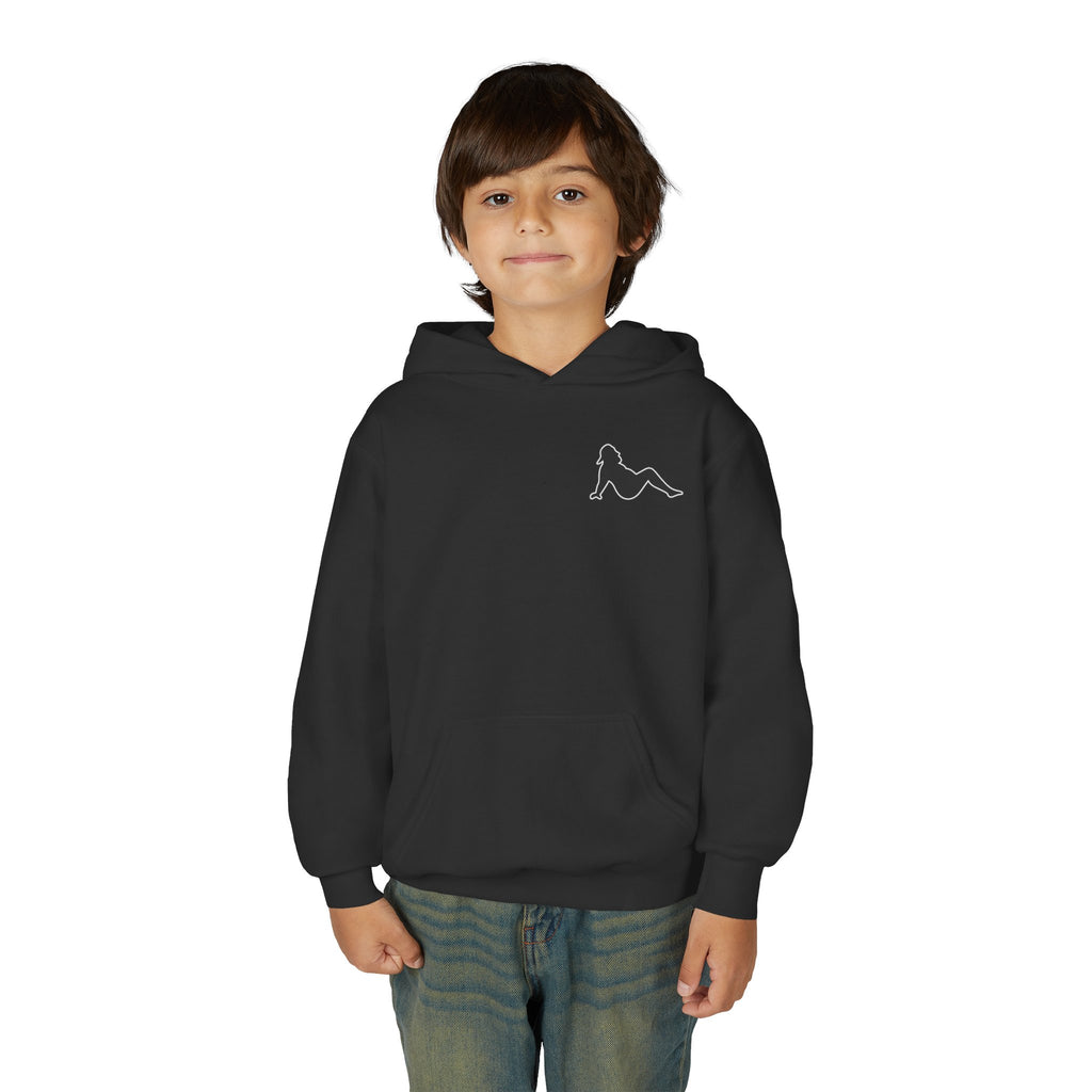Side Piece Motorsports Youth Hoodie — Racing Logo Pullover