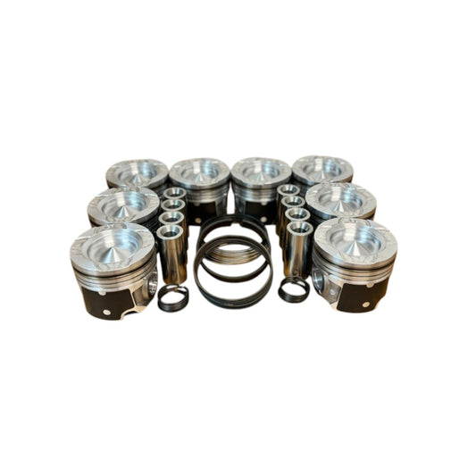 6.7L Powerstroke Diesel Fly Cut Piston Kit With Rings 2011-2019