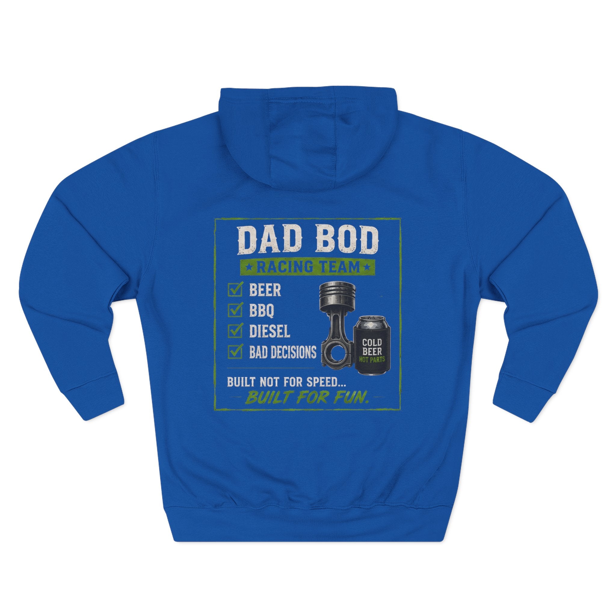 Three-Panel Fleece Hoodie