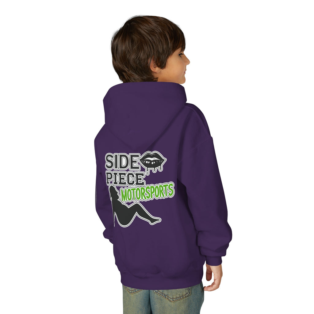 Side Piece Motorsports Youth Hoodie — Racing Logo Pullover