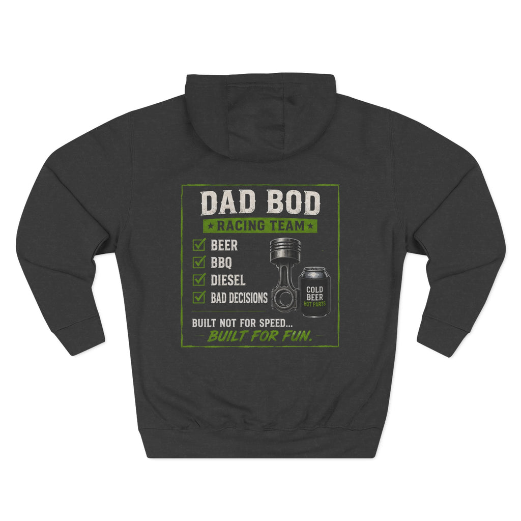 Three-Panel Fleece Hoodie