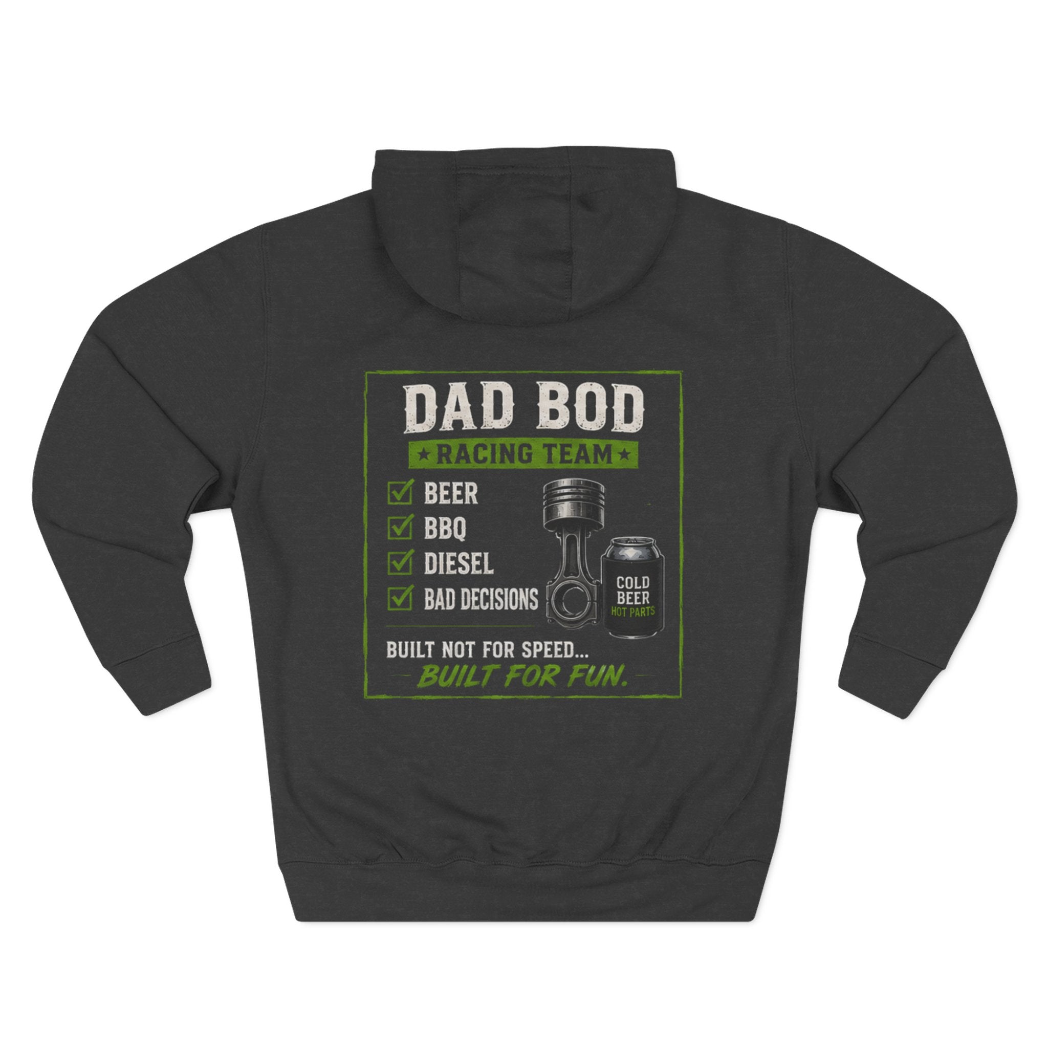 Three-Panel Fleece Hoodie