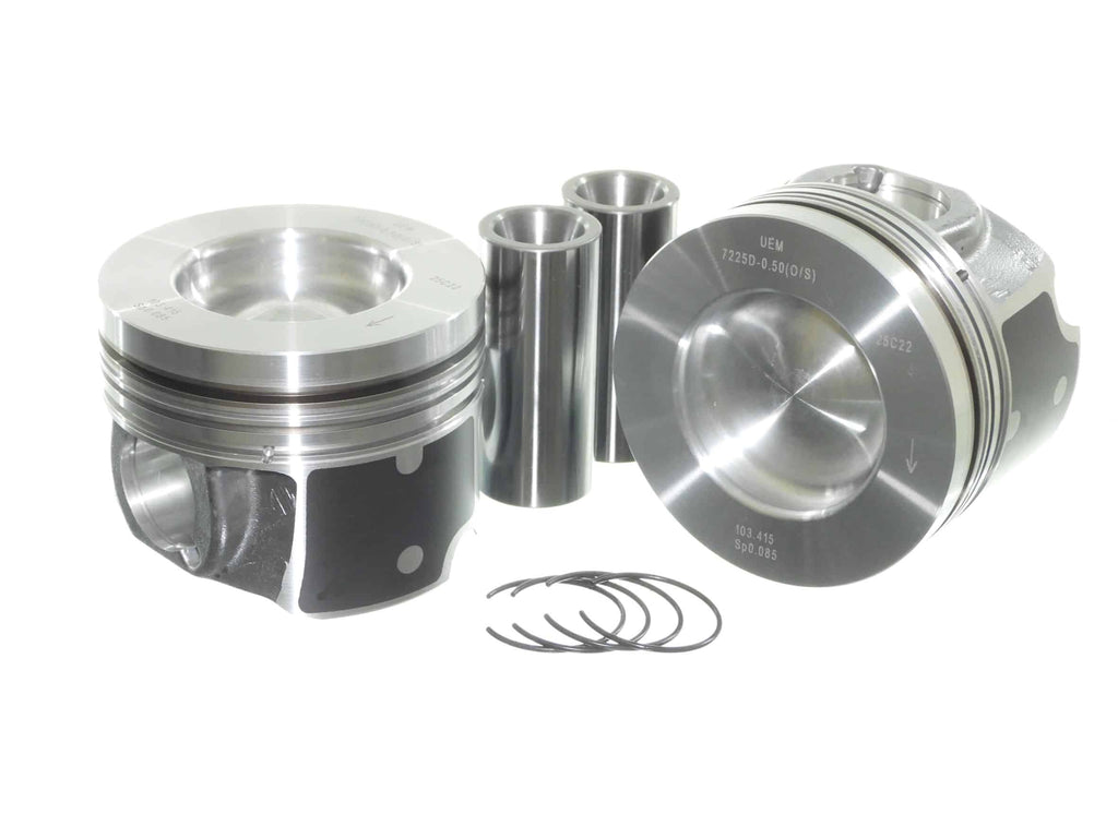 GM Duramax 6.6L L5P V8 2017-2018 DUALOY Piston Kit with PVD Rings