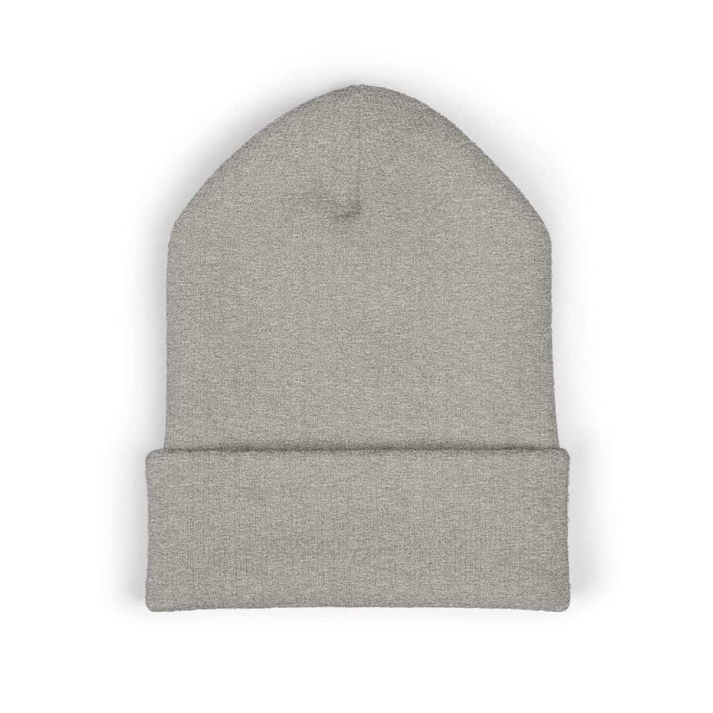 Embroidered Mermaid Cuffed Beanie — Cozy Winter Knit Hat
