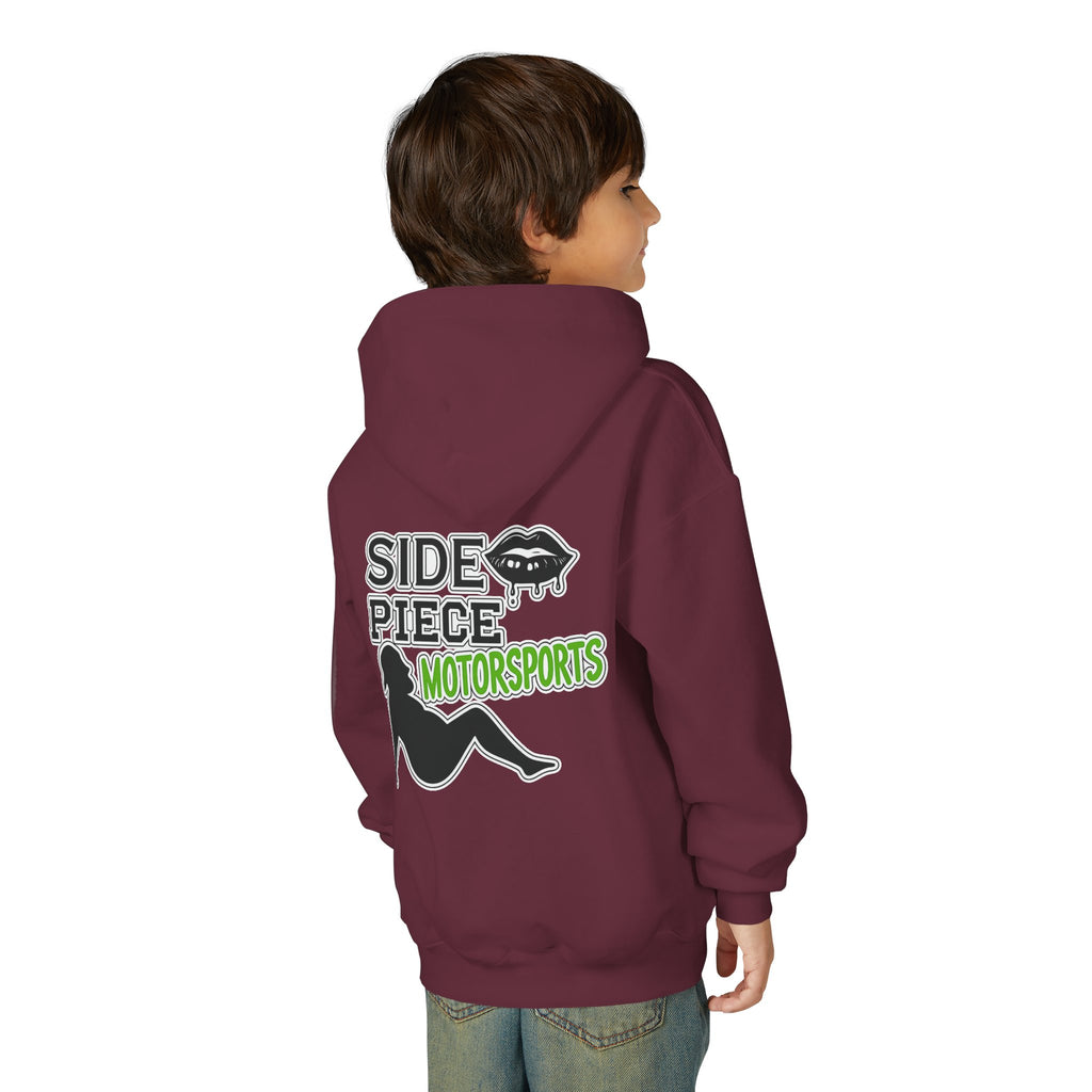 Side Piece Motorsports Youth Hoodie — Racing Logo Pullover