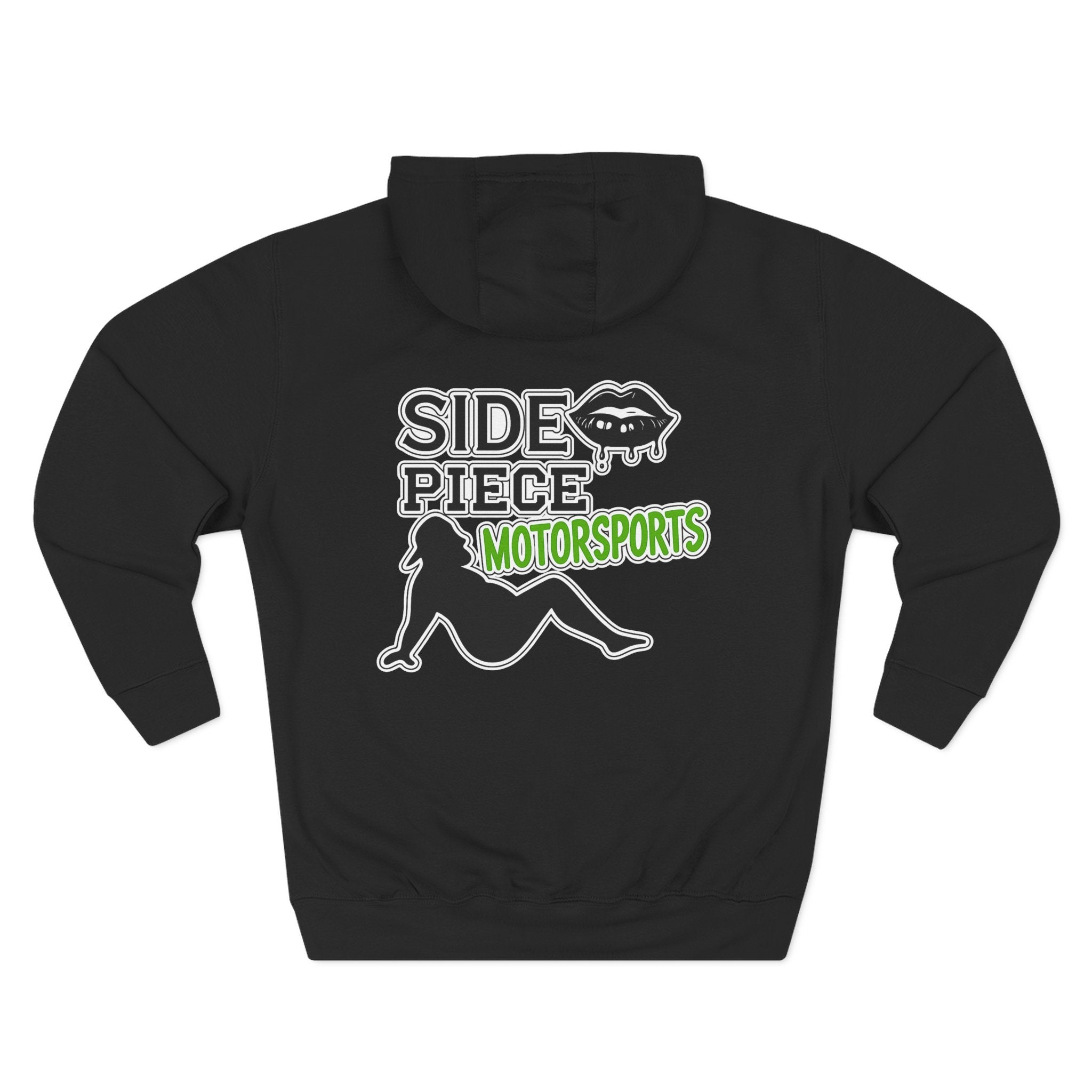 Side Piece Motorsports Hoodie — Automotive Logo Fleece Pullover
