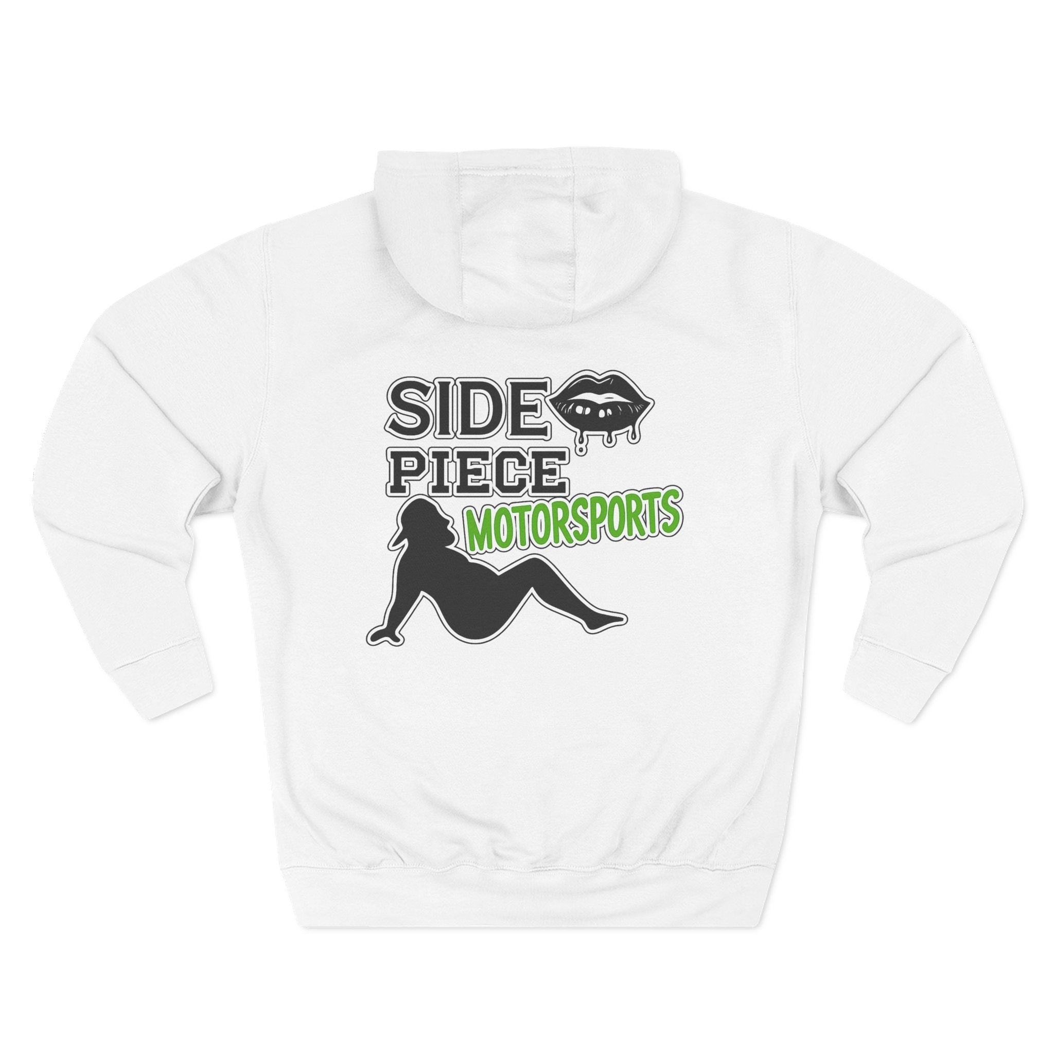 Side Piece Motorsports Hoodie — Automotive Logo Fleece Pullover