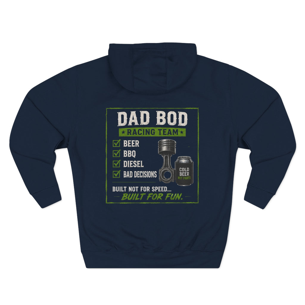 Three-Panel Fleece Hoodie