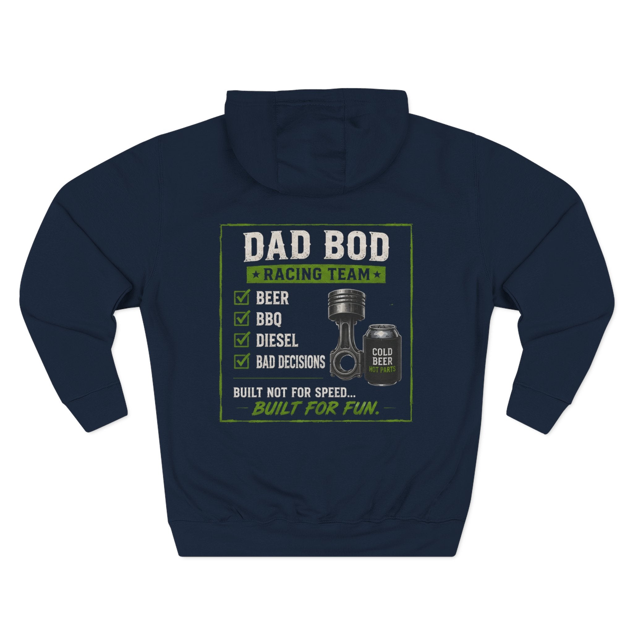 Three-Panel Fleece Hoodie
