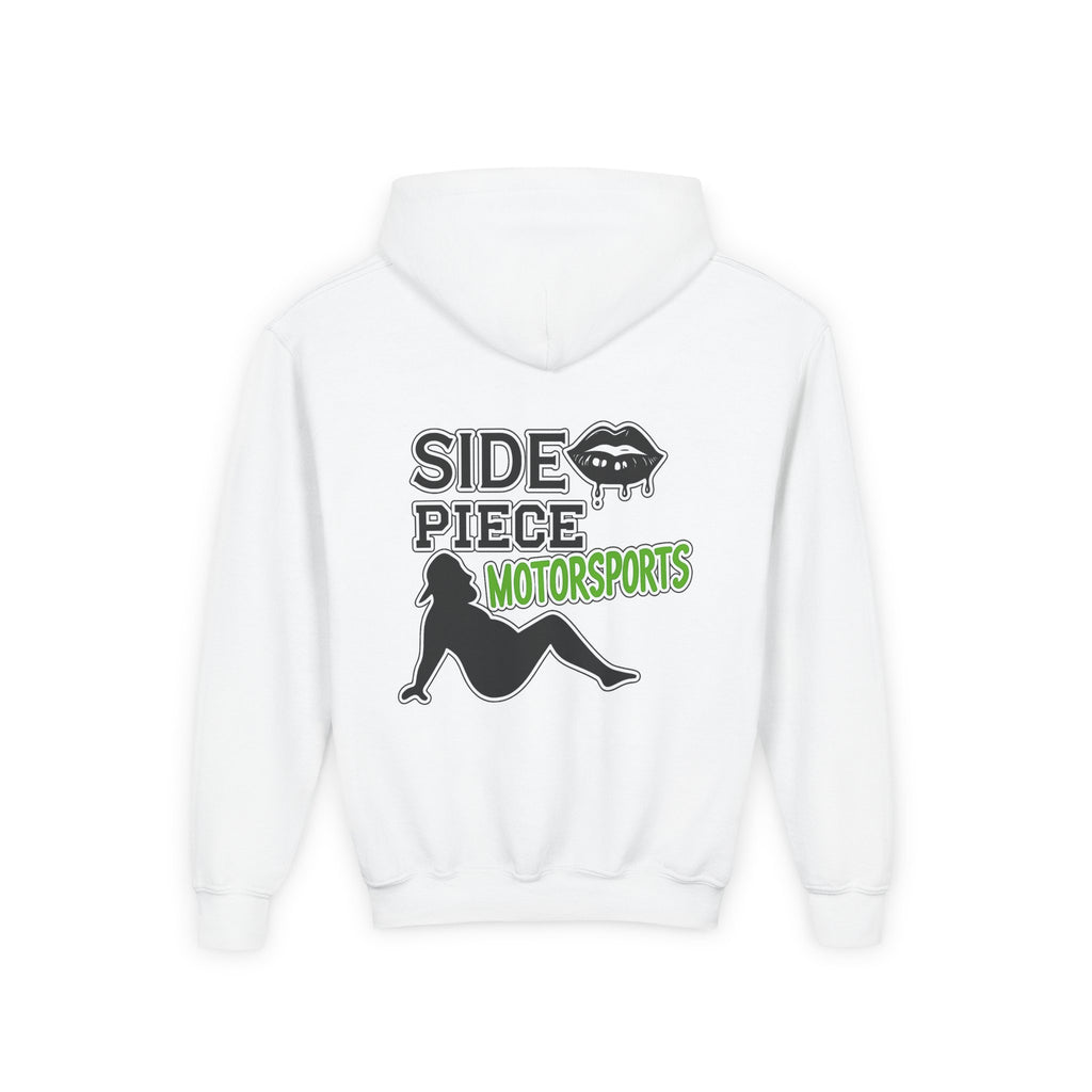 Side Piece Motorsports Youth Hoodie — Racing Logo Pullover