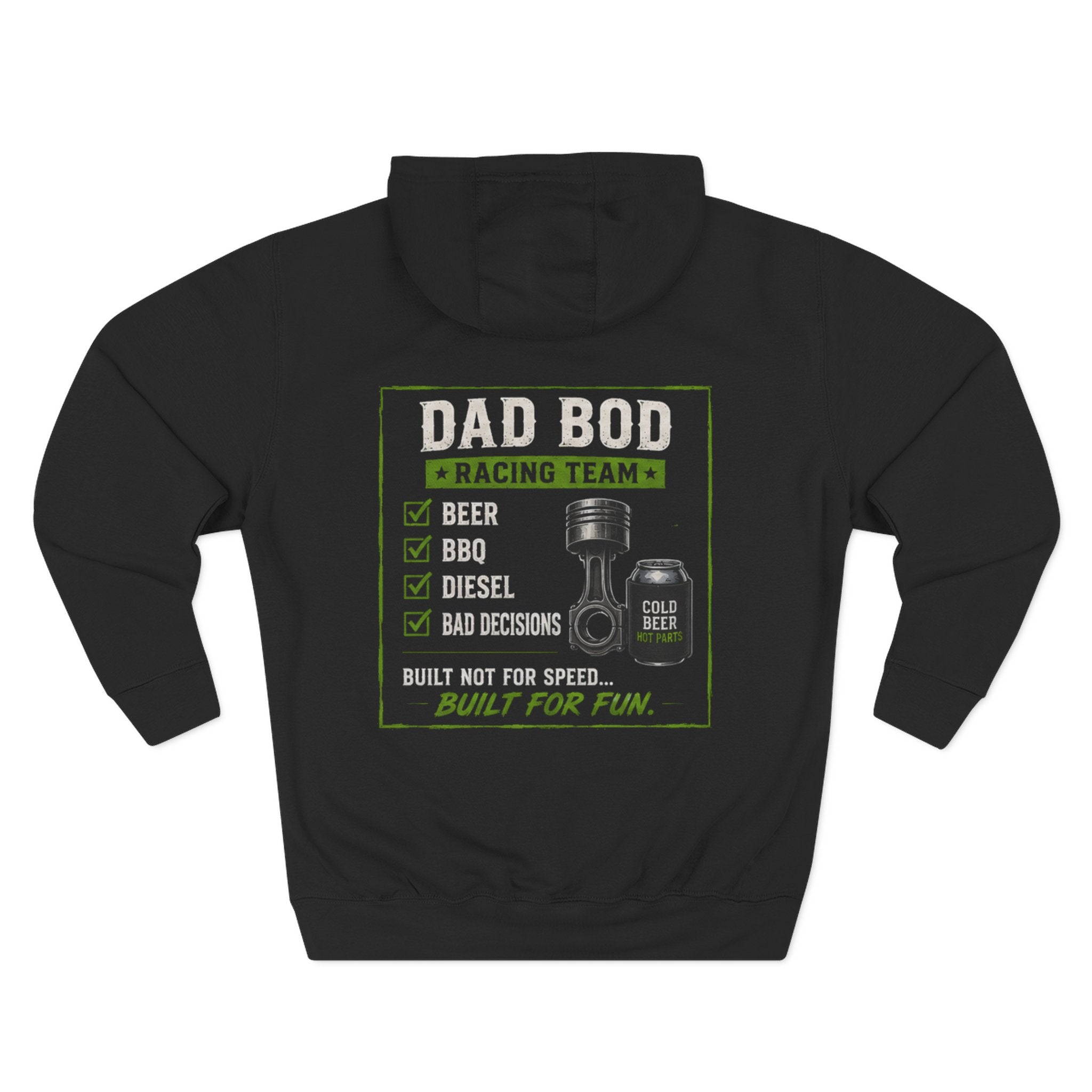 Three-Panel Fleece Hoodie
