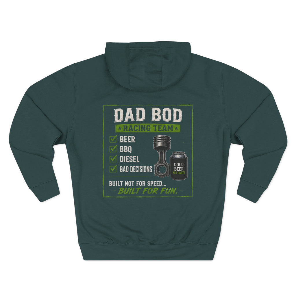 Three-Panel Fleece Hoodie