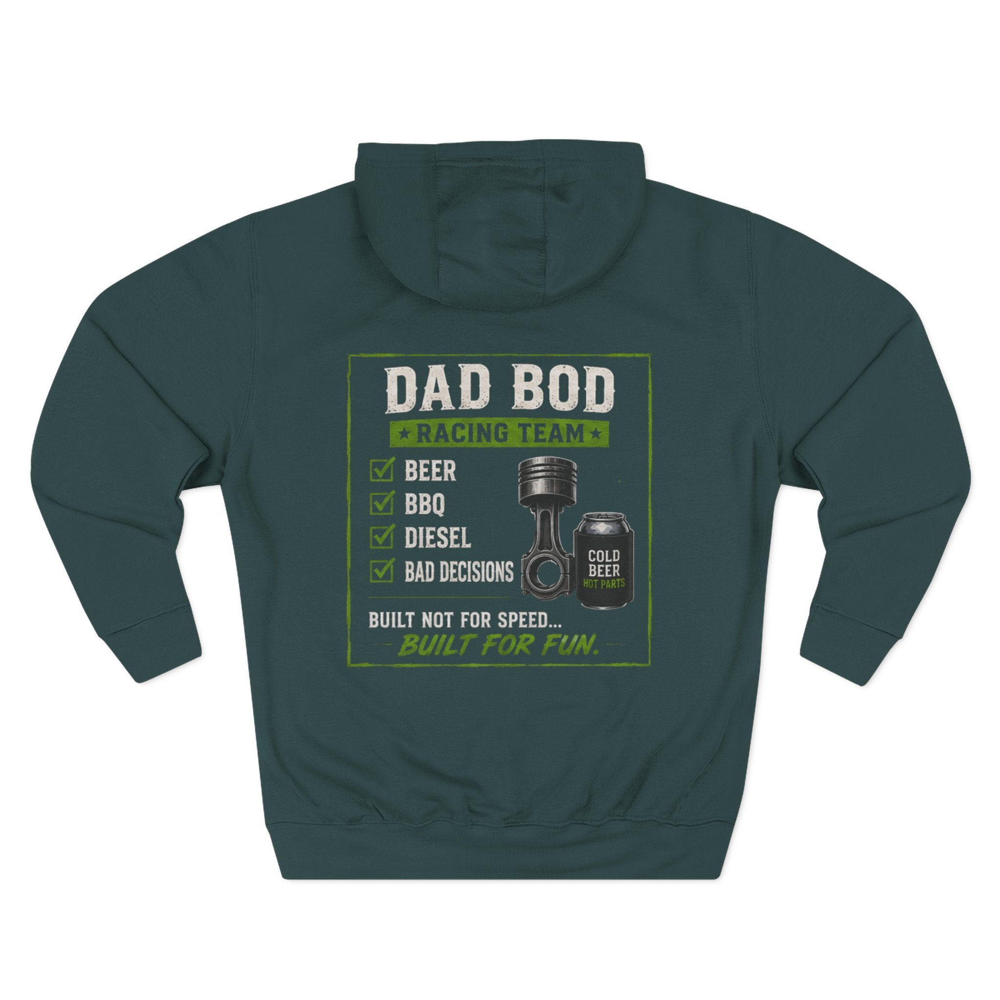 Three-Panel Fleece Hoodie