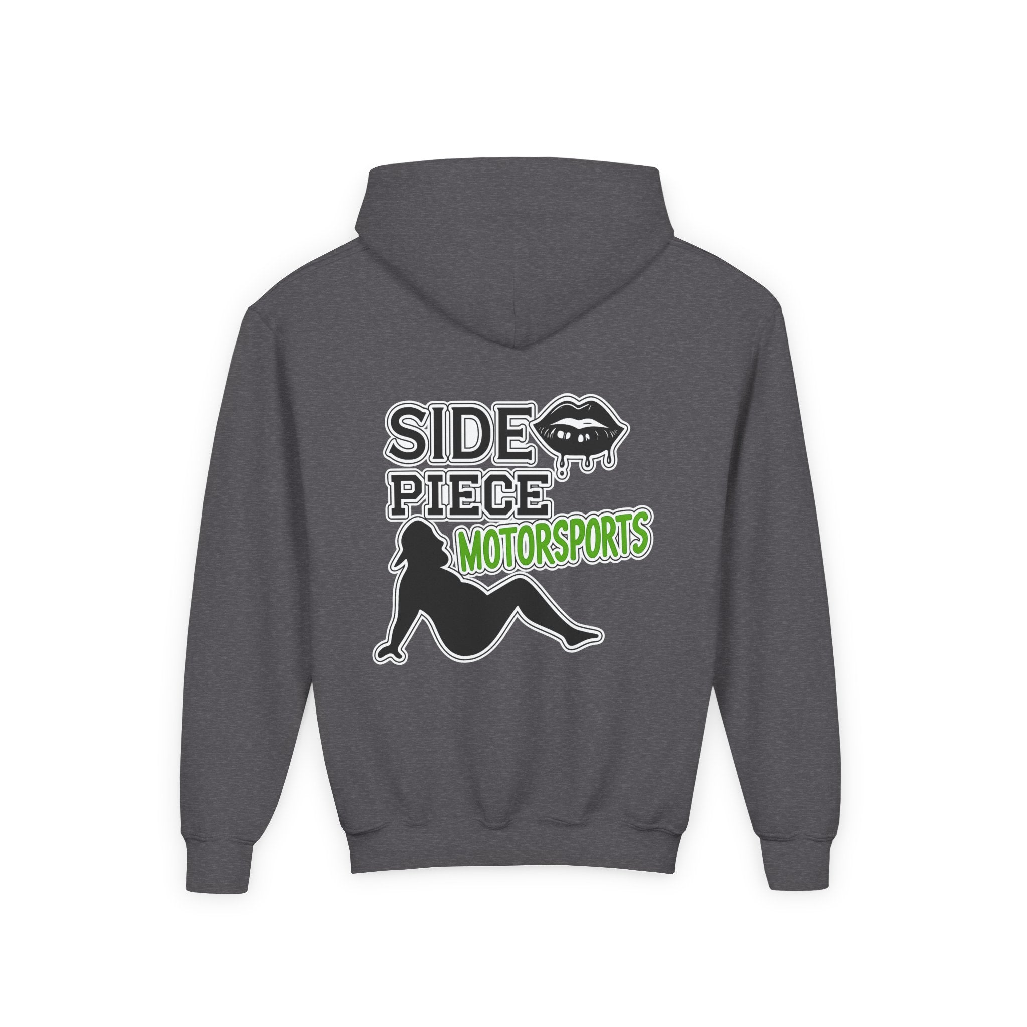 Side Piece Motorsports Youth Hoodie — Racing Logo Pullover