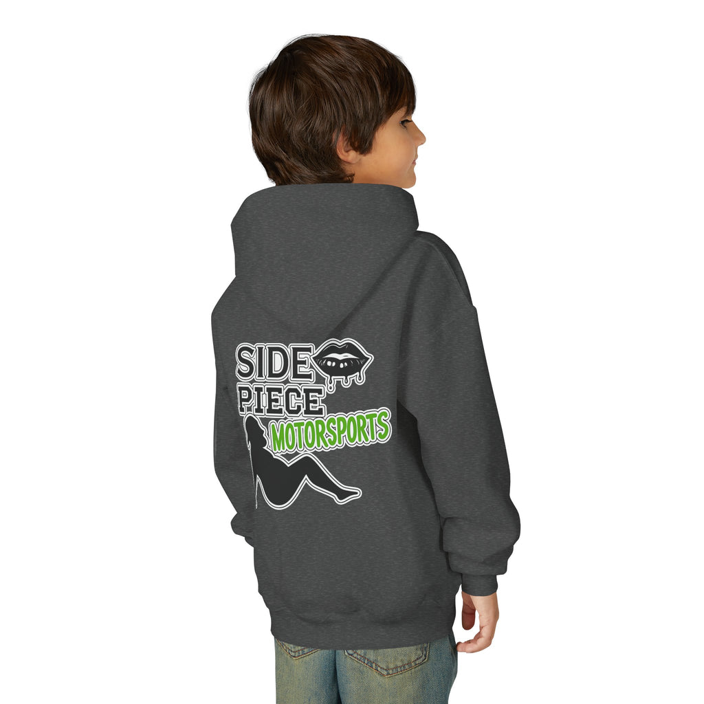 Side Piece Motorsports Youth Hoodie — Racing Logo Pullover
