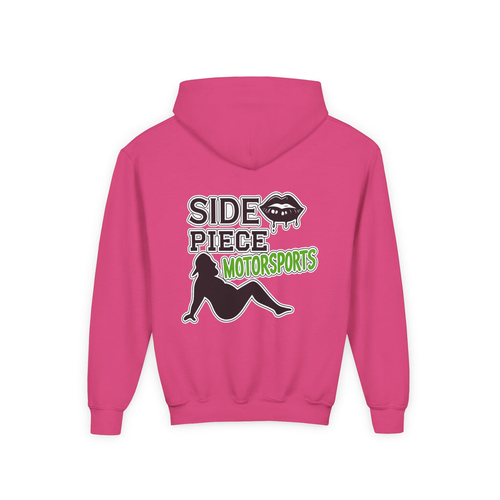 Side Piece Motorsports Youth Hoodie — Racing Logo Pullover