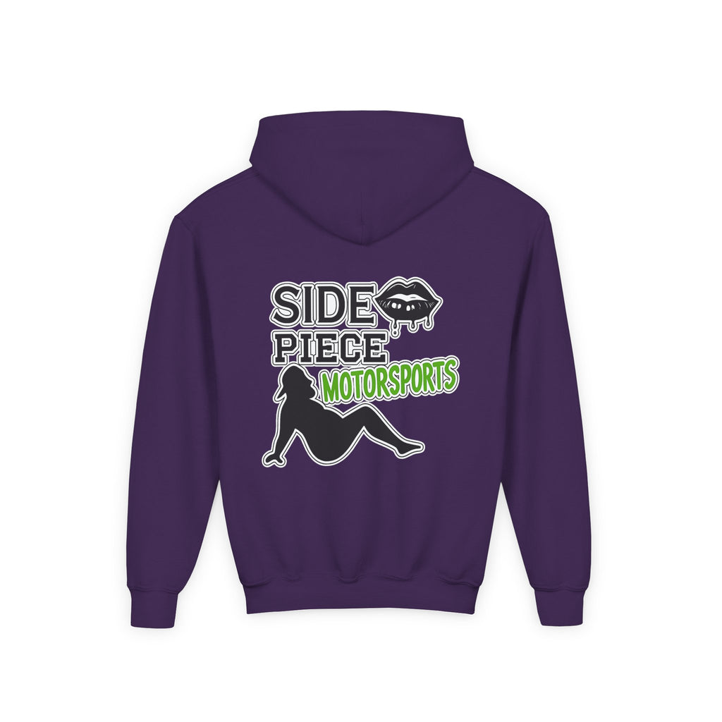 Side Piece Motorsports Youth Hoodie — Racing Logo Pullover