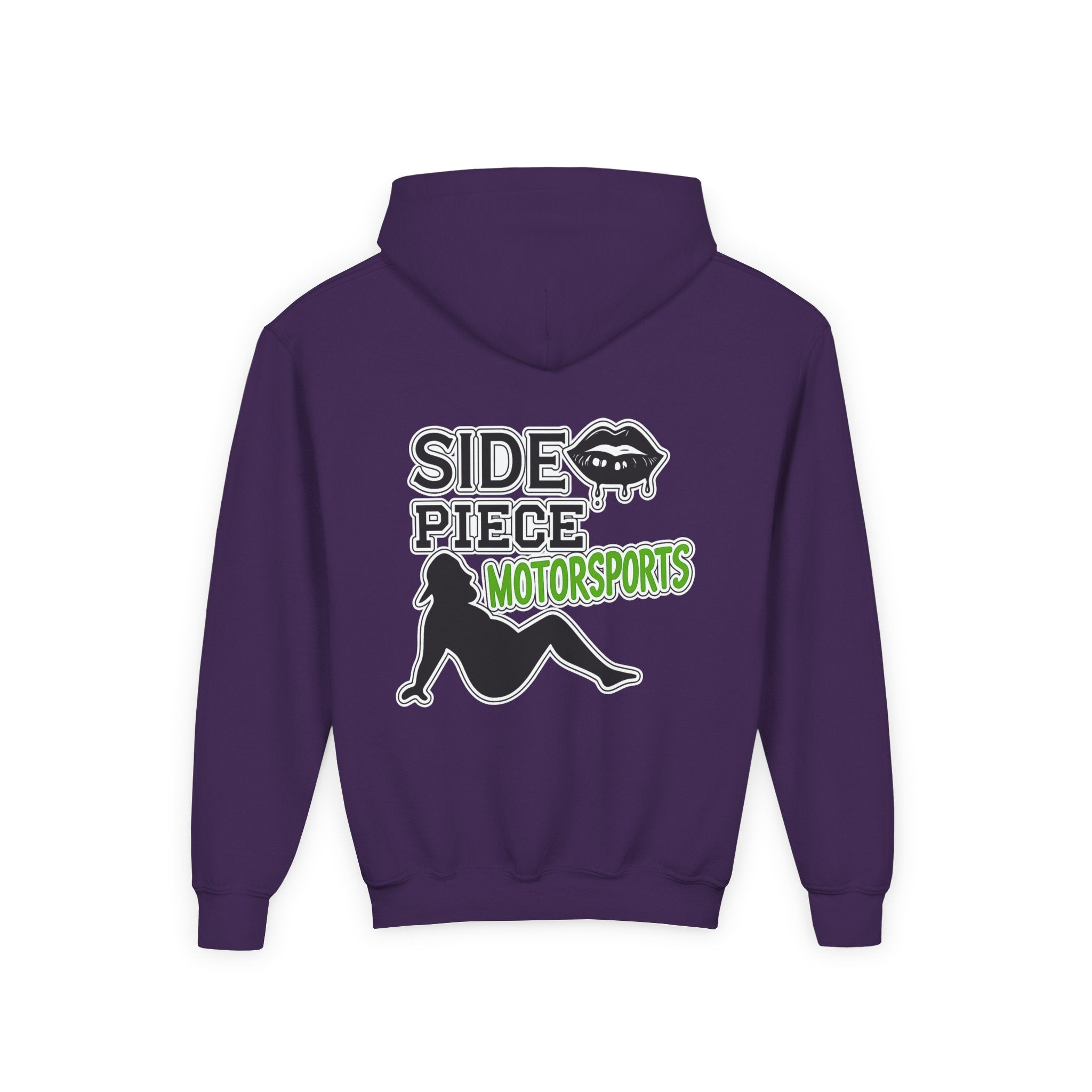 Side Piece Motorsports Youth Hoodie — Racing Logo Pullover