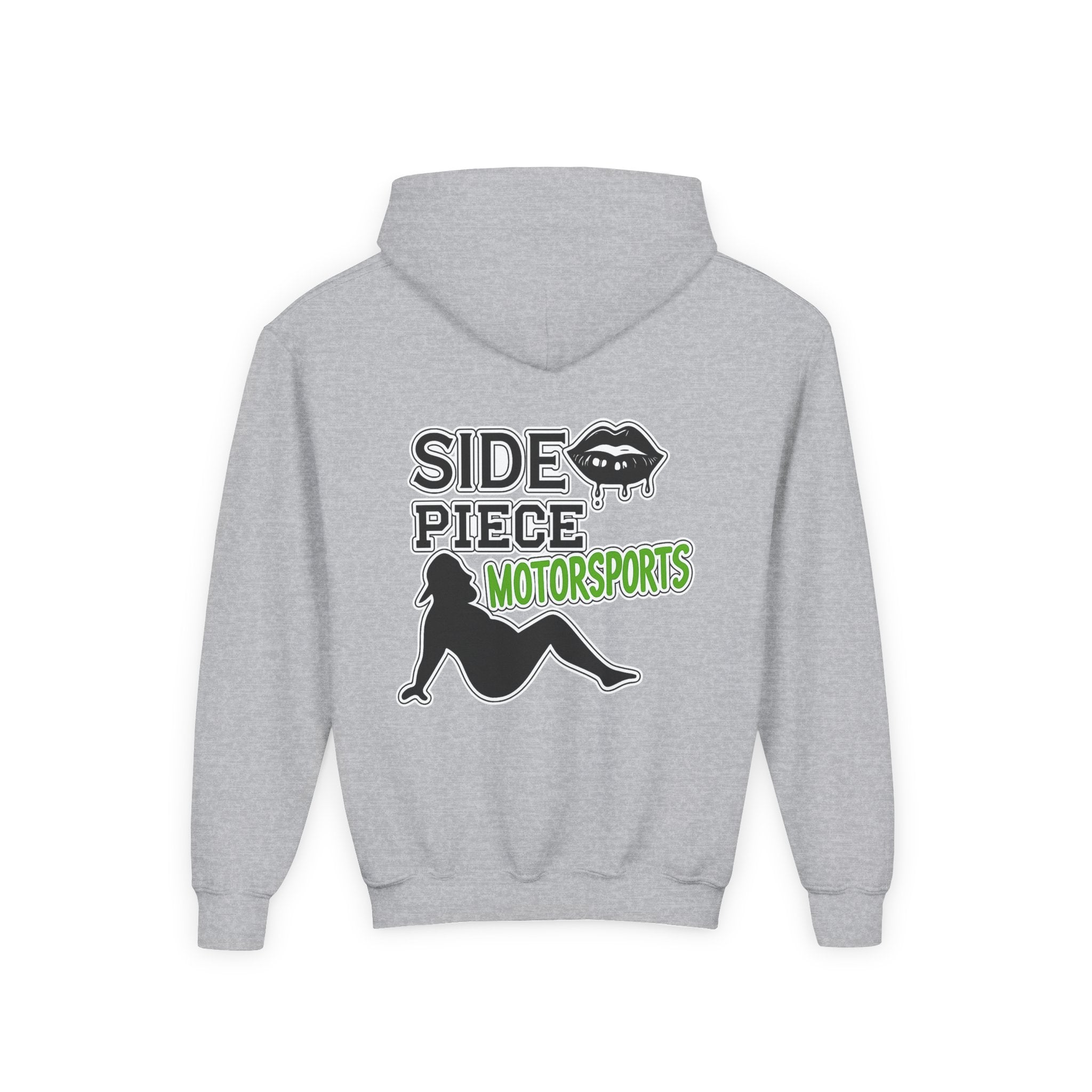 Side Piece Motorsports Youth Hoodie — Racing Logo Pullover