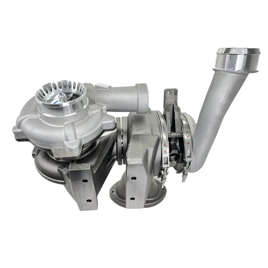 KC Fusion Compound Turbos - (Stage 1 High Pressure & Stage 1 & 2 Low Pressure Turbos) - 6.4 Powerstroke (2008-2010)