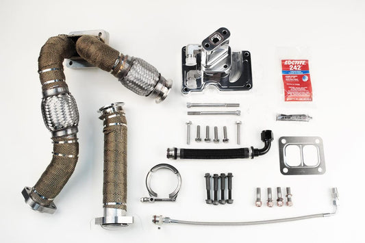 SoCal Billet Non-Vgt S400-T4 Turbo Install Kit 2003-2007 Ford 6.0L Power stroke