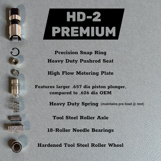 Lifter Set HD-2 Premium for Ford Power Stroke 6.0L, 6.4L, and 7.3L