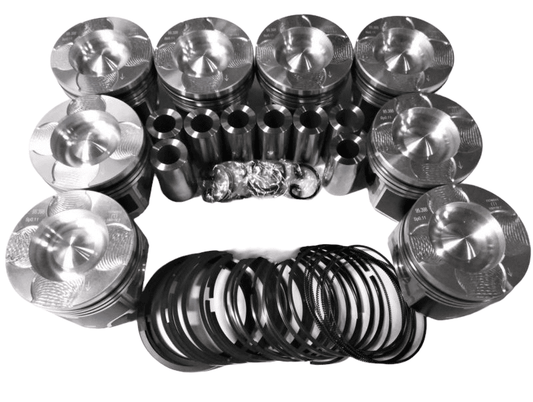 6.0L Powerstroke Diesel Uem Dualoy Fly Cut Piston set